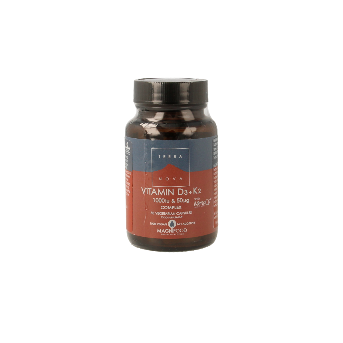 Terranova Vitamine D3 1000IU met K2 50mcg complex 50.00 Vegetarische capsules