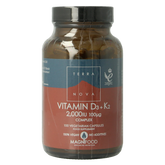 Terranova Vitamine D3 +K2 2000IE met K2 100mcg complex 100.00 Vegetarische capsules