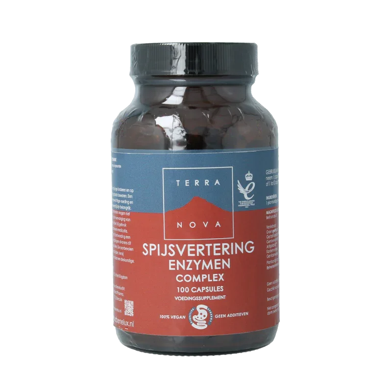 Terranova Spijsvertering enzymen complex 100 Vegetarische capsules