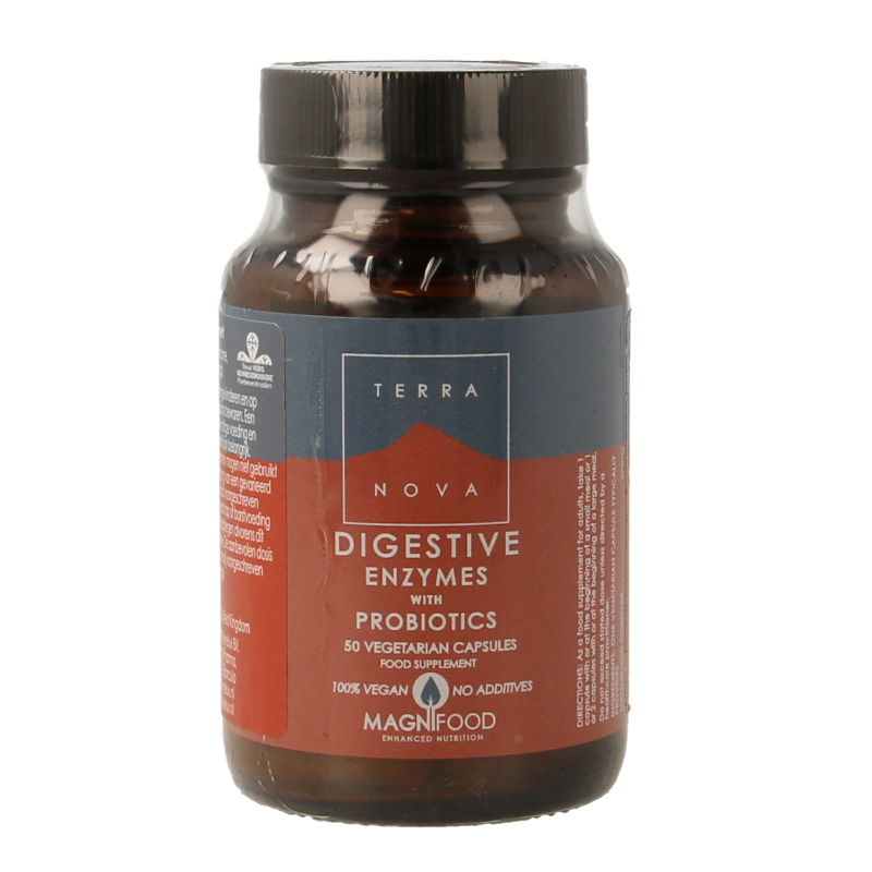 Terranova Digestive enzymes with probiotics 50 Vegetarische capsules