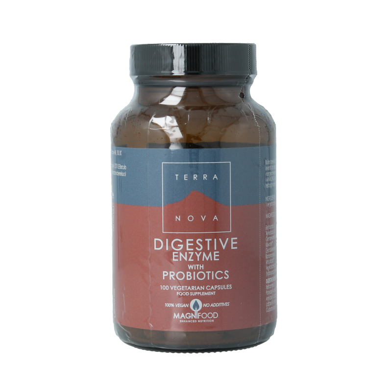 Terranova Spijsvertering enzymen microflora 100 Vegetarische capsules