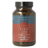 Terranova Zinc 15mg complex 100.00 Vegetarische capsules