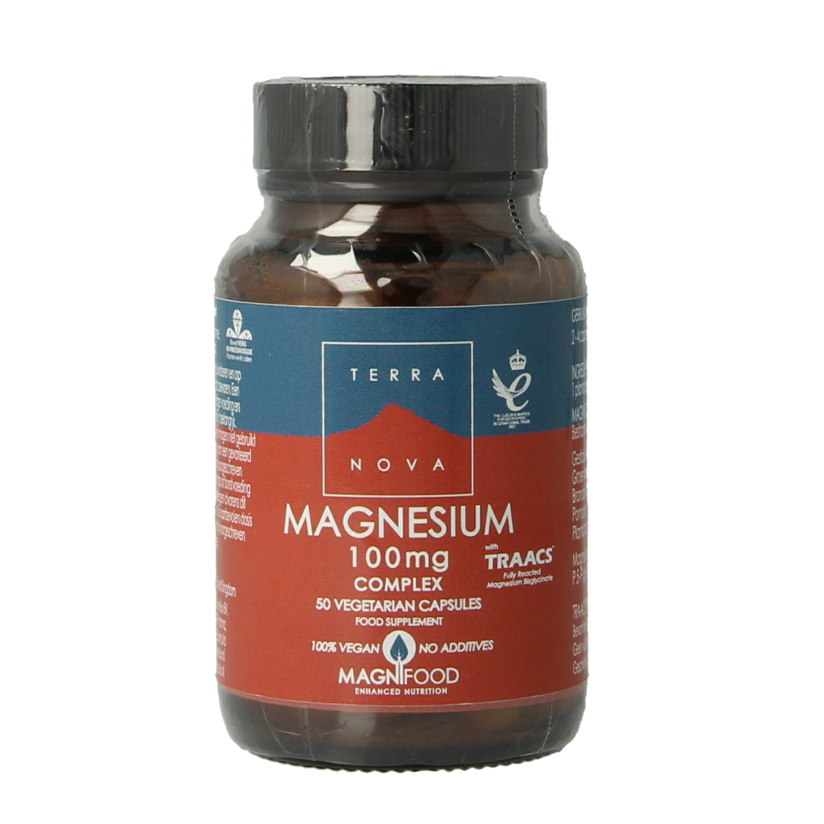 Terranova Magnesium 100mg complex 50.00 Vegetarische capsules