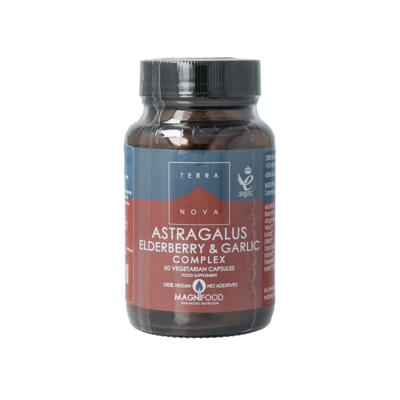 Terranova Astragalus elderberry & garlic complex 50 Vegetarische capsules
