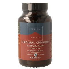 Terranova Chromium, cinnamon & lipoic acid complex 100.00 Vegetarische capsules