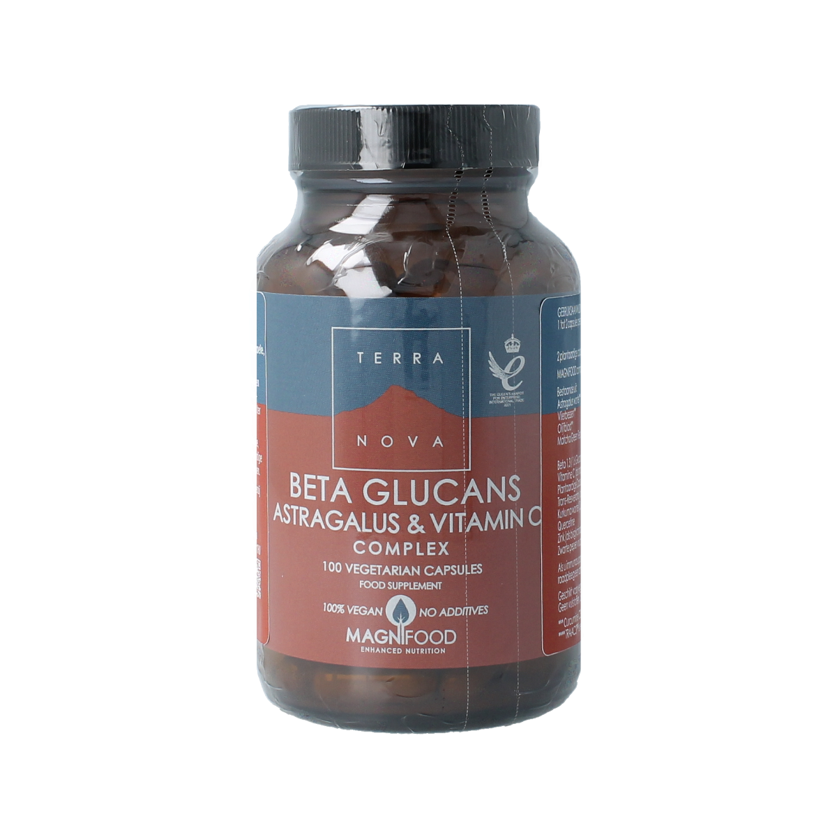 Terranova Beta glucans astragalus vitamine C complex 100.00 Vegetarische capsules