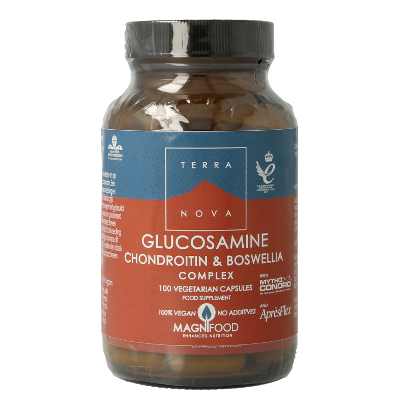 Terranova Glucosamine chondroitin & boswellia complex 100 Vegetarische capsules