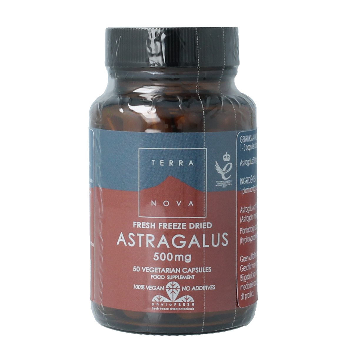 Terranova Astragalus 500mg 50.00 Vegetarische capsules