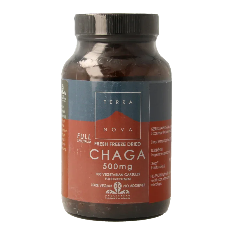 Terranova Chaga 500mg 100 Vegetarische capsules