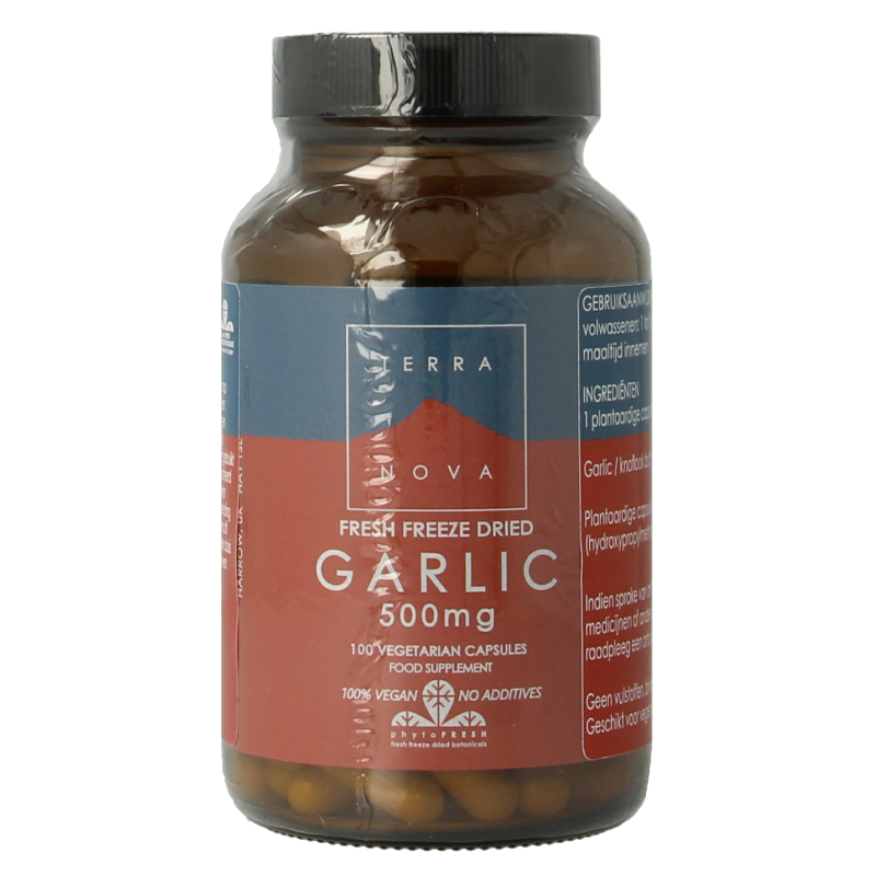 Terranova Garlic 500mg 100 Vegetarische capsules