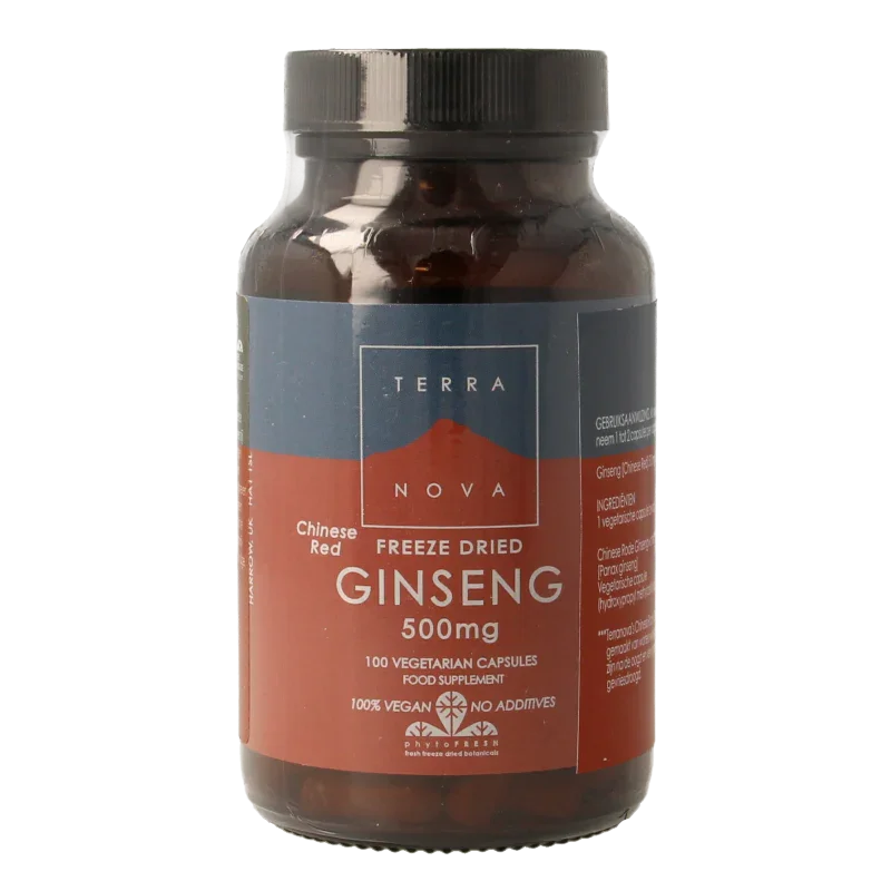Terranova Ginseng 500mg 100 Vegetarische capsules