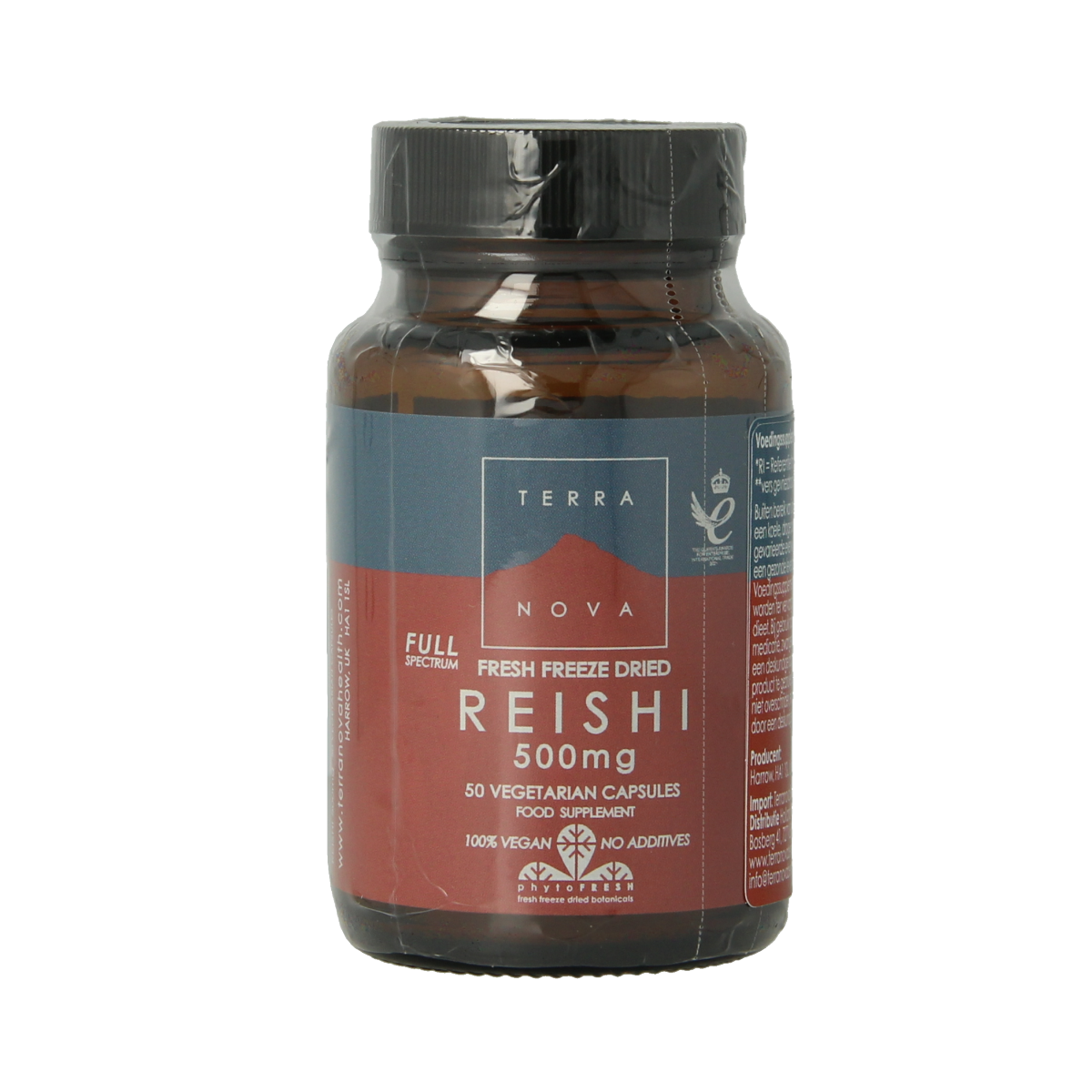 Terranova Reishi 500mg 50.00 Vegetarische capsules