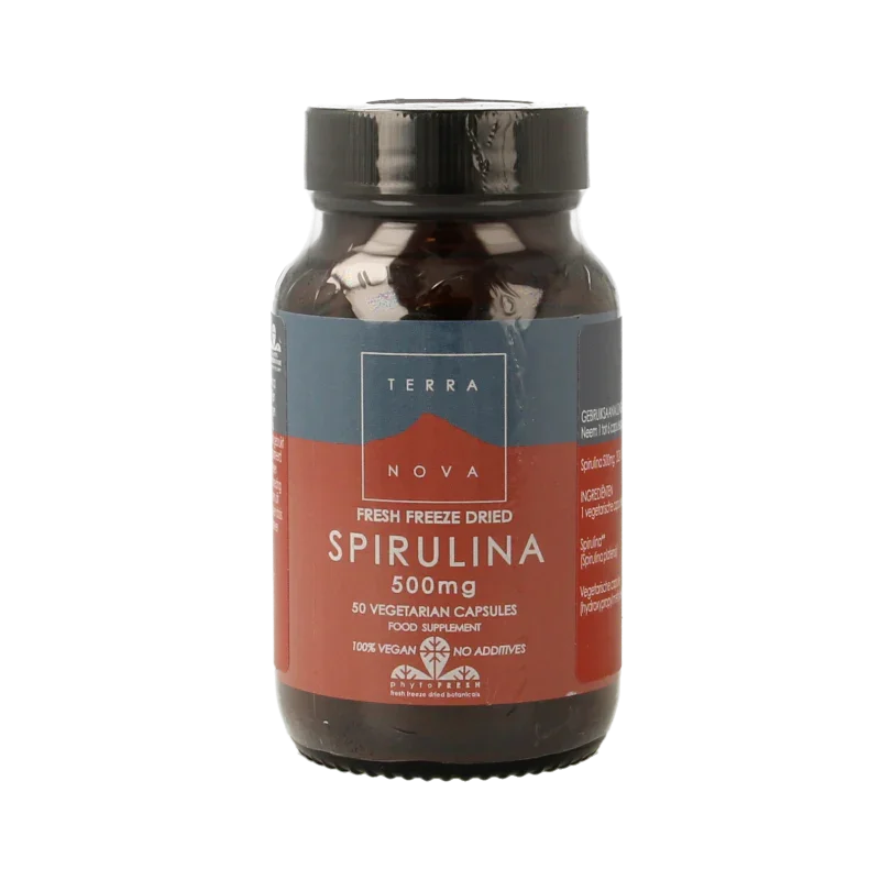 Terranova Spirulina 500mg 50 Vegetarische capsules