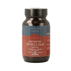 Terranova Spirulina 500mg 50.00 Vegetarische capsules