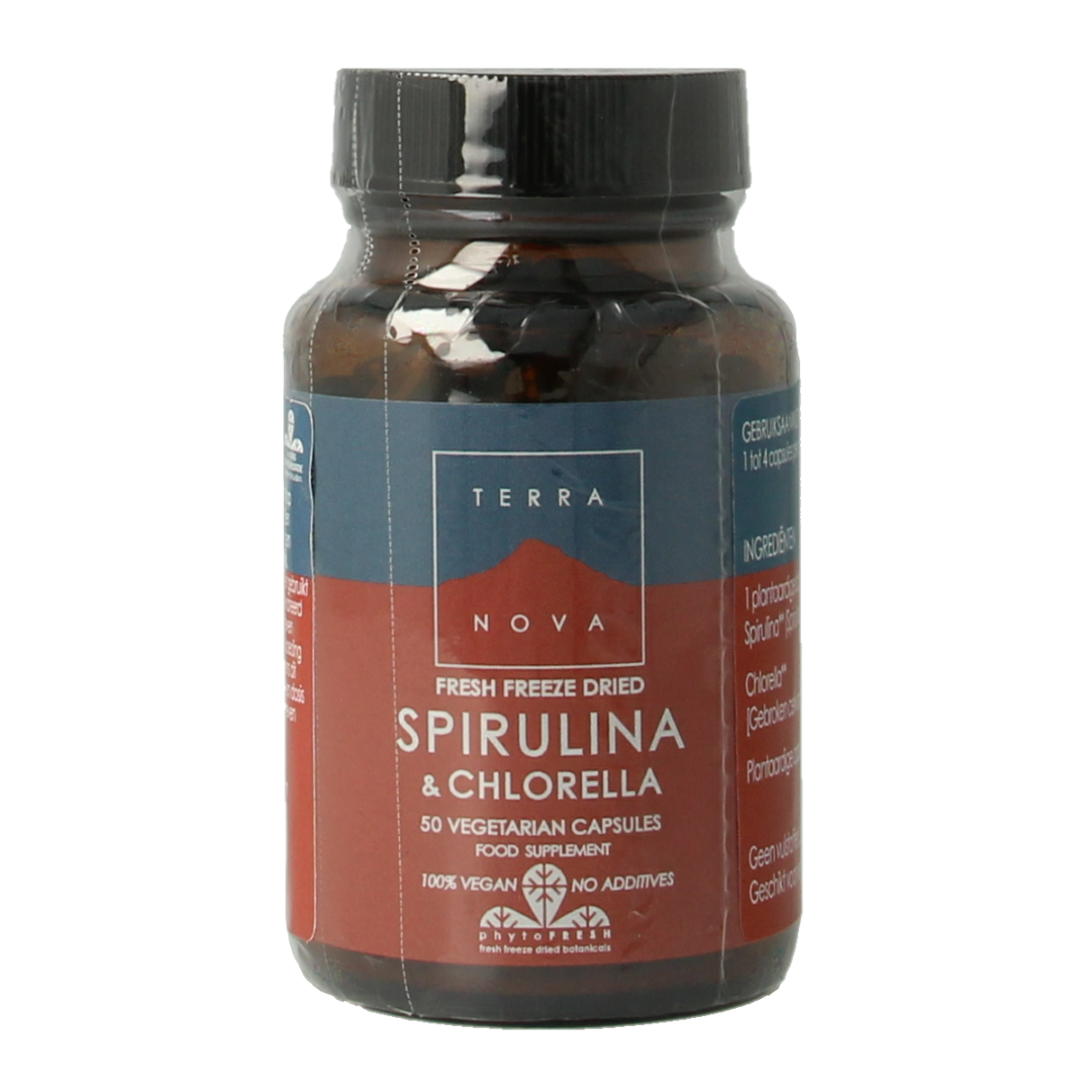 Terranova Spirulina & chlorella complex 50.00 Vegetarische capsules