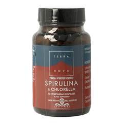 Terranova Spirulina & chlorella complex 50 Vegetarische capsules