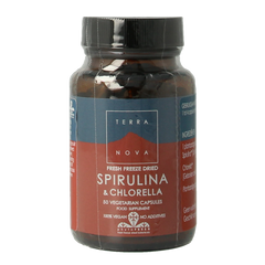 Terranova Spirulina & chlorella complex 50.00 Vegetarische capsules
