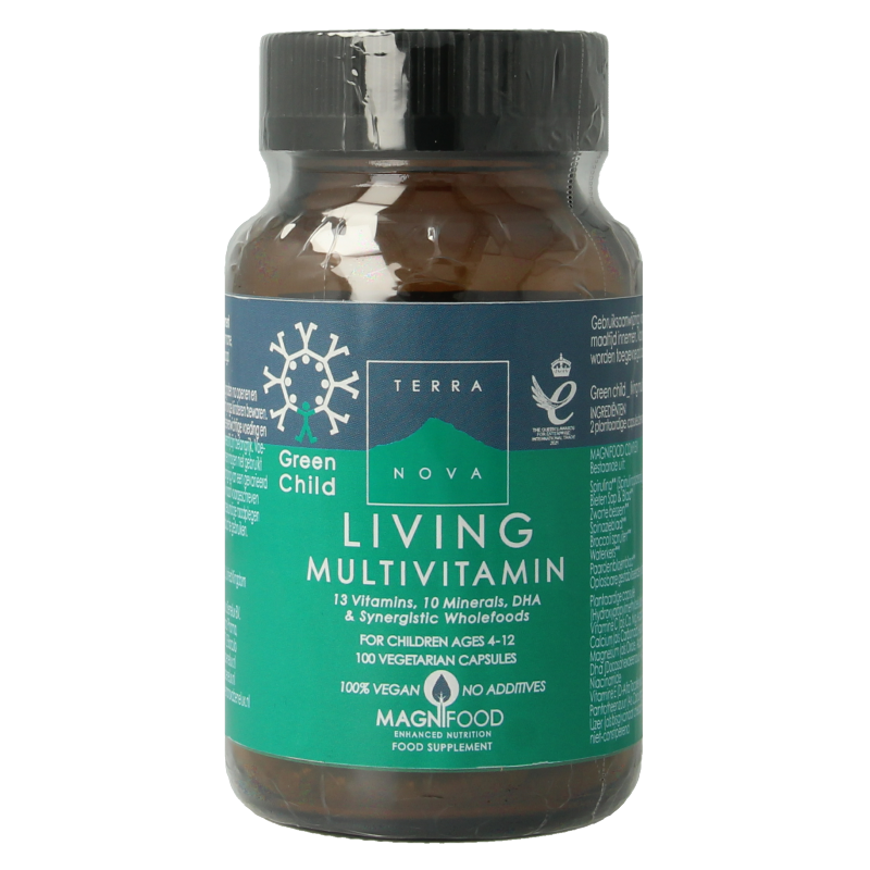 Terranova Green child living multivitamins 100 Vegetarische capsules