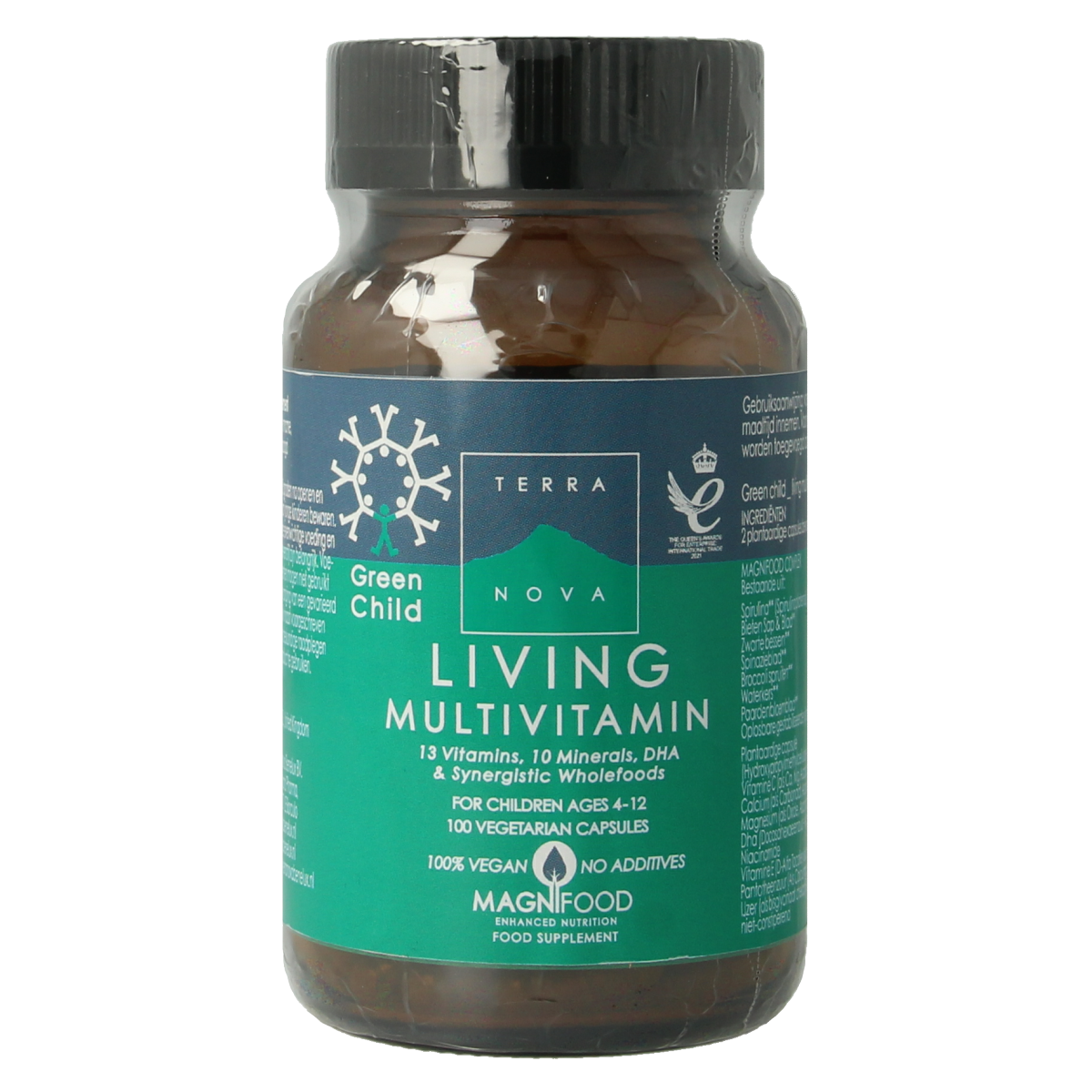 Terranova Green child living multivitamins 100.00 Vegetarische capsules
