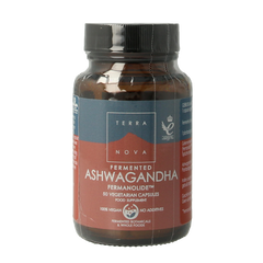 Terranova Fermented ashwagandha 250mg bevat sporen van pinda 50 Vegetarische capsules