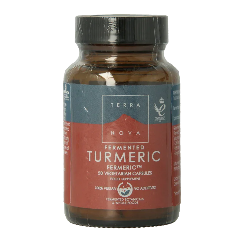 Terranova Fermented turmeric 350mg 50 Vegetarische capsules
