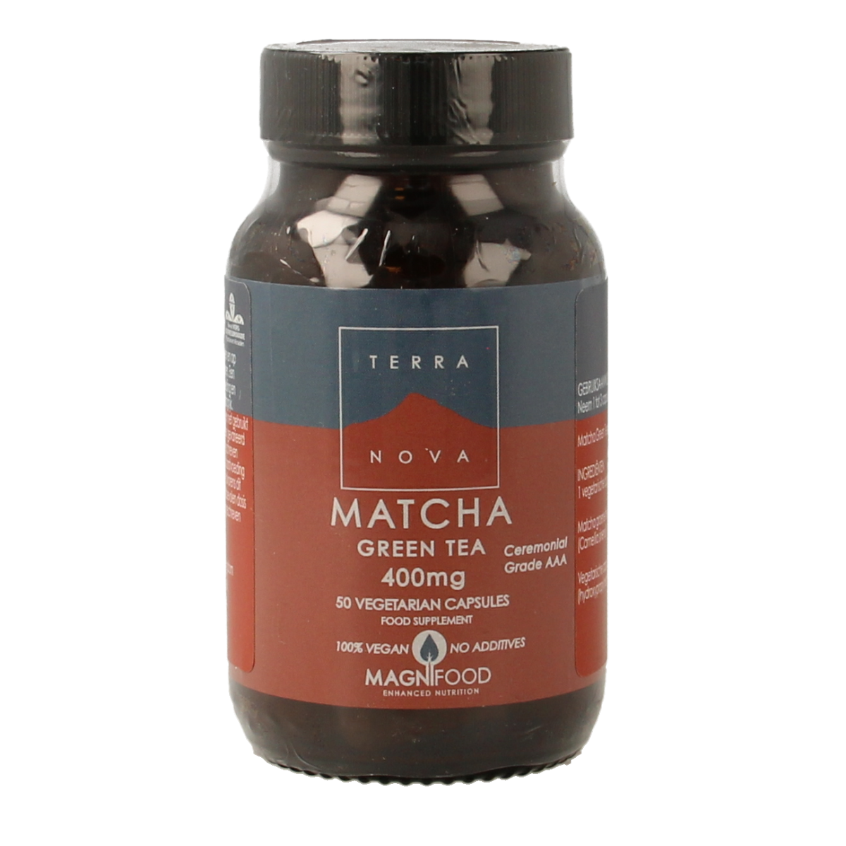 Terranova Matcha green tea 400mg 50.00 Vegetarische capsules