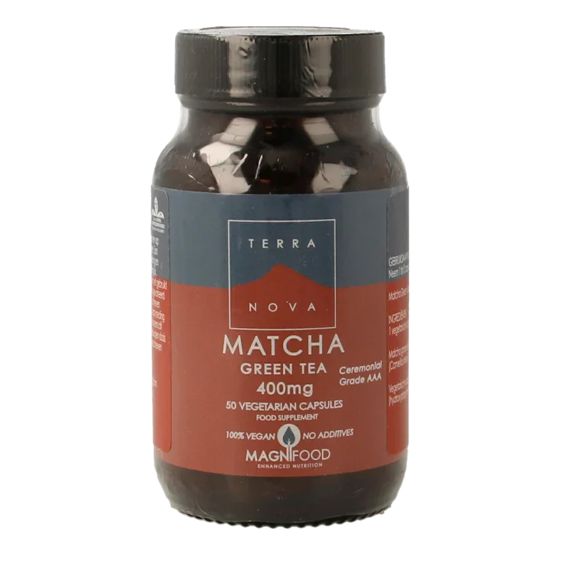 Terranova Matcha green tea 400mg 50 Vegetarische capsules