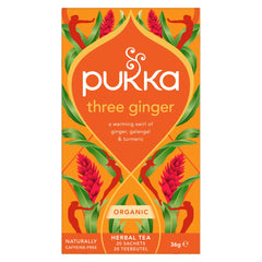 Pukka Three ginger bio 20.00 Zakjes
