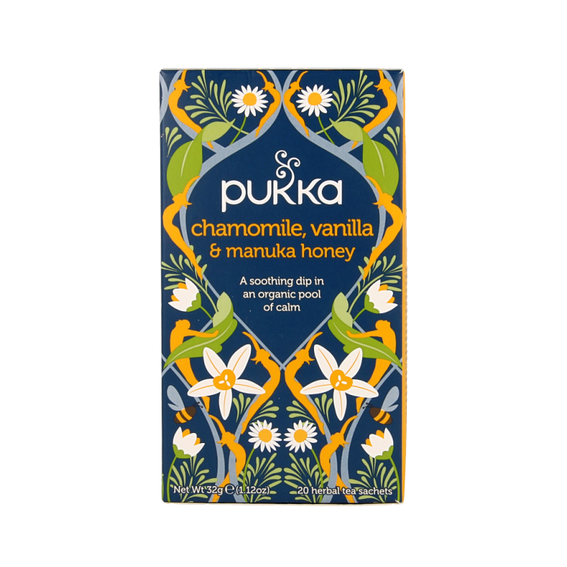 Pukka Chamomile vanille/manuka honing bio 20 Zakjes