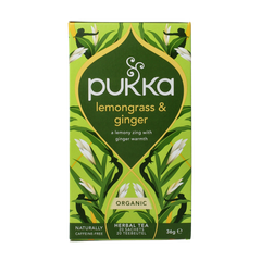 Pukka Lemongrass & ginger thee bio 20.00 Zakjes