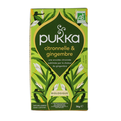 Pukka Lemongrass & ginger thee bio 20.00 Zakjes