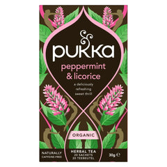 Pukka Peppermint & licorice herb bio 20 Zakjes