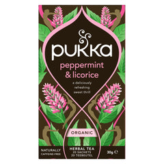 Pukka Peppermint & licorice herb bio 20.00 Zakjes
