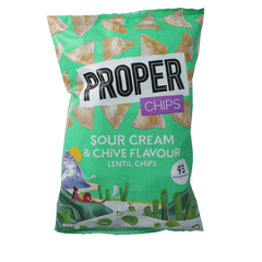 Proper Chips Chips sour cream & chive flavour 85 Gram