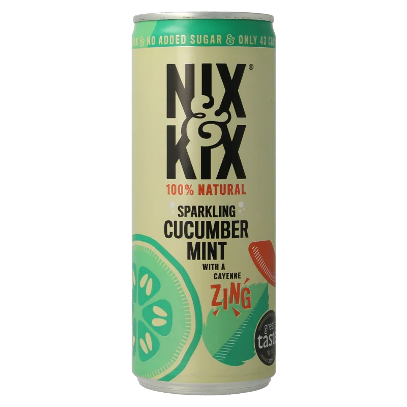 Nix & Kix Cucumber mint blikje 250 Milliliter
