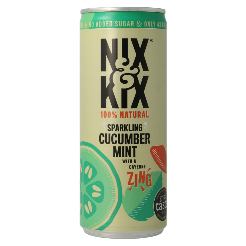 Nix & Kix Cucumber mint blikje 250 Milliliter