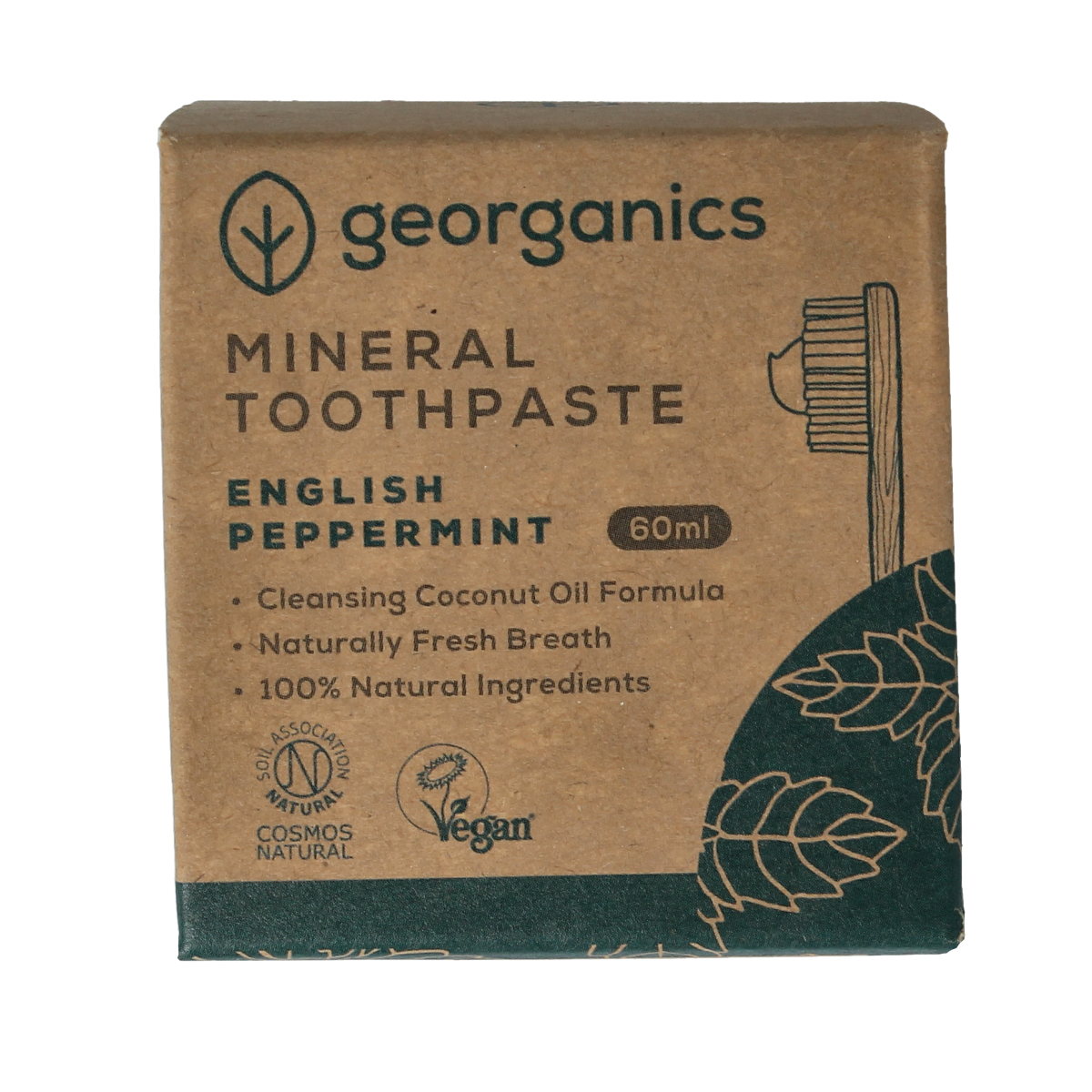 Georganics Toothpaste mineral-rich english peppermint 60.00 Milliliter