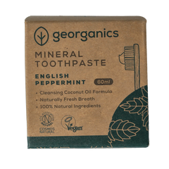 Georganics Toothpaste mineral-rich english peppermint 60 Milliliter