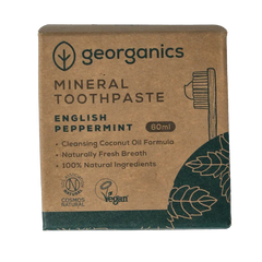 Georganics Toothpaste mineral-rich english peppermint 60 Milliliter