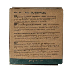 Georganics Toothpaste mineral-rich english peppermint 60 Milliliter