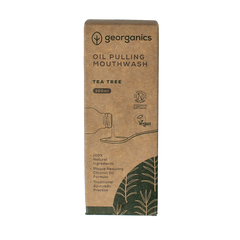 Georganics Mouthwash oilpulling tea tree 100 Milliliter