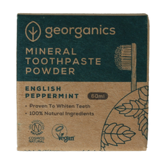 Georganics Toothpaste mineral powder english peppermint 60.00 Milliliter