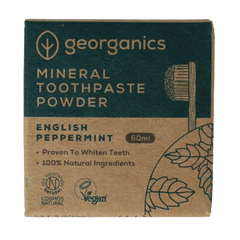 Georganics Toothpaste mineral powder english peppermint 60.00 Milliliter