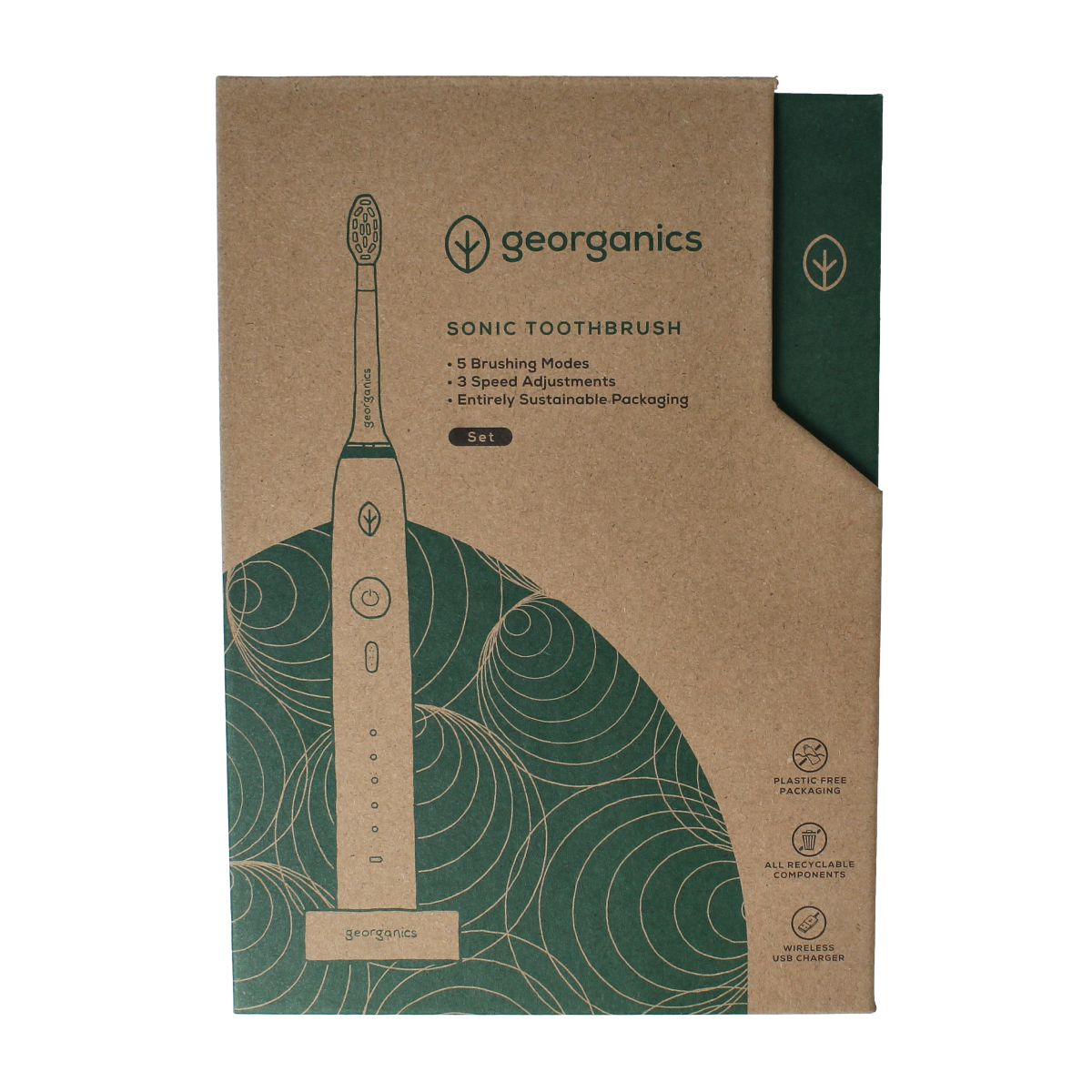 Georganics Sonic toothbrush set 1.00 Set