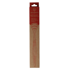Georganics Tongue brush medium beechwood 1.00 Stuks