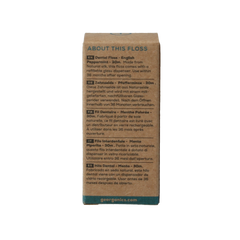 Georganics Dental floss english peppermint 30 meter 1.00 Stuks