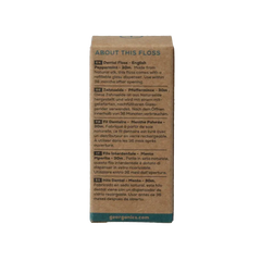 Georganics Dental floss english peppermint 30 meter 1 Stuks