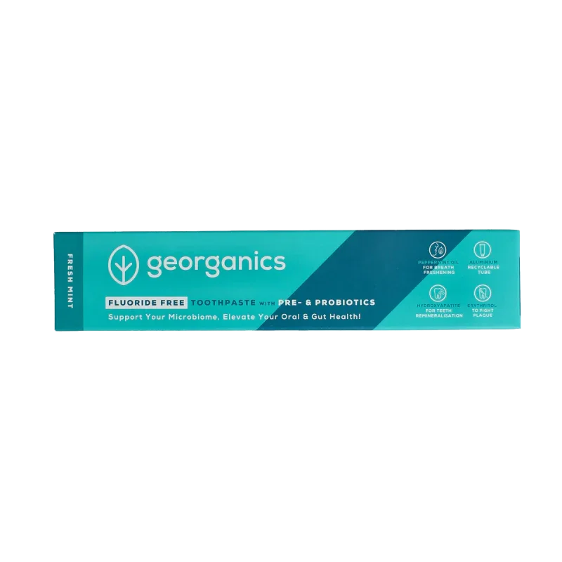 Georganics Toothpaste pre-and probiotic fresh mint 75 Milliliter