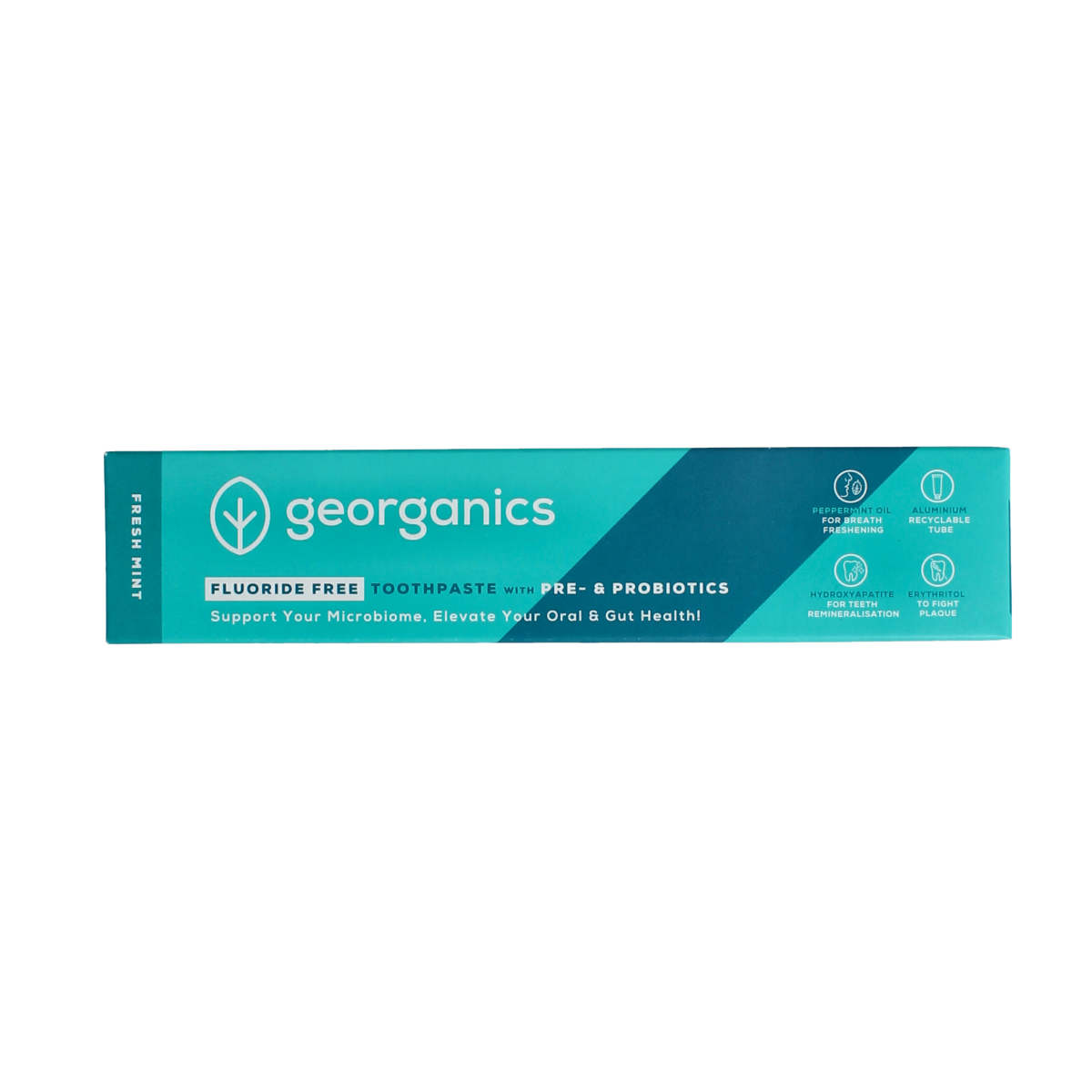 Georganics Toothpaste pre-and probiotic fresh mint 75.00 Milliliter