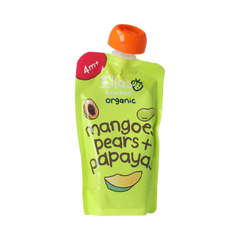 Ella's Kitchen Mangoes pears & papayas knijpzakje 4+ maanden bio 120.00 Gram